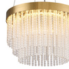 Lampa wisząca GLORIA  40 cm - żyrandol LED, kryształowo-złoty