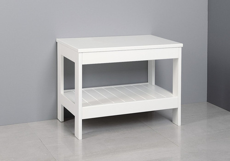 ETIDE regał niski 61x45x36 cm, biały mat