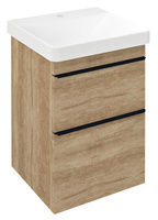 SITIA szafka umywalkowa 46,4x70x44,2cm, 2 szuflady, dąb Alabama