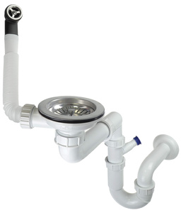 Syfon do zlewozmywaka granitowego 1-komorowego - Space-Saver