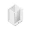 DRZWI WNĘKOWE NEW SOLEO  P 100x195 CZYSTE 6mm ACTIVE SHIELD