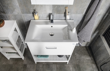 ETIDE szafka umywalkowa 71,5x85x44 cm, biały mat