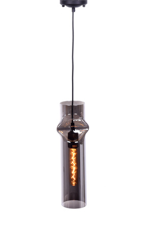 NOWOCZESNA LAMPA WISZĄCA SZKLANA SZARA VARIUS
