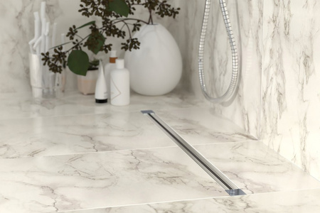 SUMISURA odpływ liniowy z rusztem ze stali nierdzewnej, L-450-1230, DN50