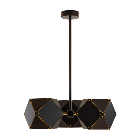 Lampa wisząca NEW GEOMETRY-3 czarno złota 45 cm
