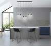 MOOSEE lampa wisząca FLUSSO LINE 6        czarna