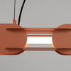 Lampa wisząca CHAIN 158 ochra czerwona LED 4000K