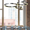 Lampa wisząca CIRCLE 40 cm - LED, ring mosiądz szczotkowany