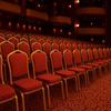 Krzesło bankietowe / konferencyjne HEROS  czerwone / złote