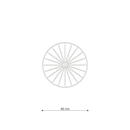 Kinkiet / Plafon SIRKEL 45 czarny