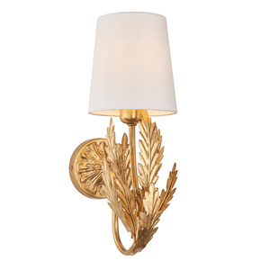 Delphine 1 Wall Light Gold Leaf