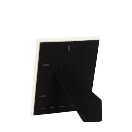 Cove Beaded Photo Frame 7x5in White
