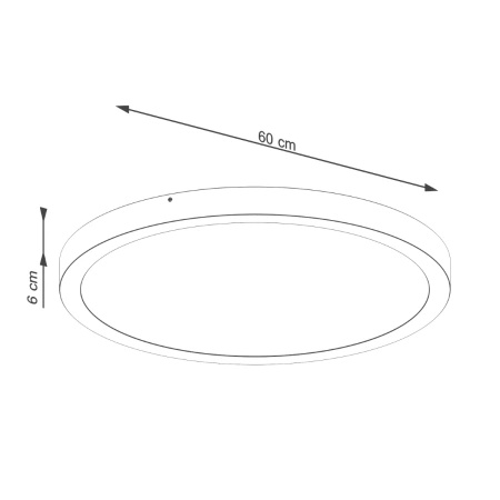 Plafon ONYX 60 biały LED 3000K