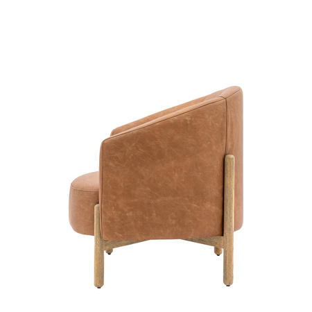 Tindon Armchair Vintage Brown Leather 710x750x790m