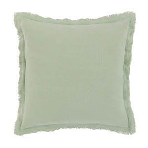 Linen Look Cushion Sage 2pk 450x450mm