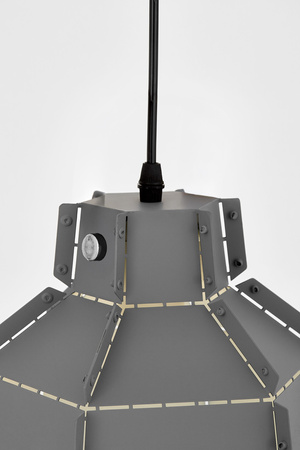 LAMPA SUFITOWA WISZĄCA LOFT SZARA MONA W1