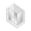 KABINA NEW CORRINA PROSTOKĄTNA U 150x80x195 CZYSTE 6mm ACTIVE SHIELD