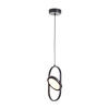 Lampa wisząca ELIPSE MINI, 32 cm - LED, czarna nowoczesna