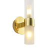 Lampa ścienna CANDELA 31 cm- kinkiet szlany, złota tuba