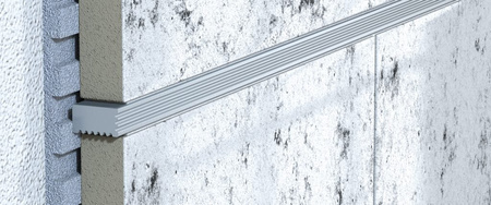 Profil fugowy U, 100cm, 9x5mm, aluminium szczotkowane