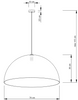 SFERA 70 czarny/miedź lampa wisząca