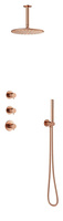 Silhouet HS2 Podtynkowy termostatyczny zestaw prysznicowy szczotkowana miedź pvd