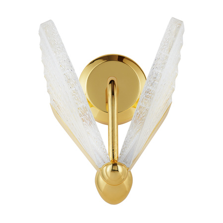 Lampa ścienna BEE LED 22 cm - złoty kinkiet dekoracyjny