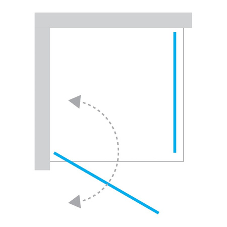 NZ2 Kabina prysznicowa NEW SOLEO GOLD BRUSHED 1D prostokątna U 100x70x195 szkło czyste 6mm Active Shield 2.0