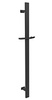 Drążek prysznicowy, przesuwny, kwadrat, 700mm, czarny mat