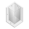 KABINA NEW SOLEO BLACK PROSTOKĄTNA U 90x100x195 CZYSTE 6mm ACTIVE SHIELD