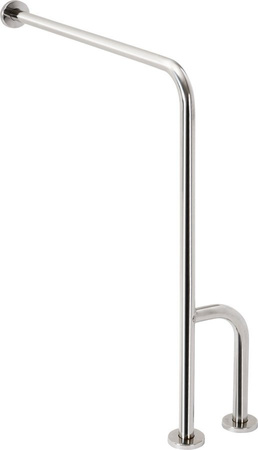 HANDICAP poręcz wspierająca prawa 800x850mm, stal nierdzewna polerowana