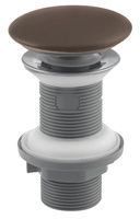 Odpływ umywalkowy 5/4", klik-klak, korek ceramiczny, 20-70mm, taupe