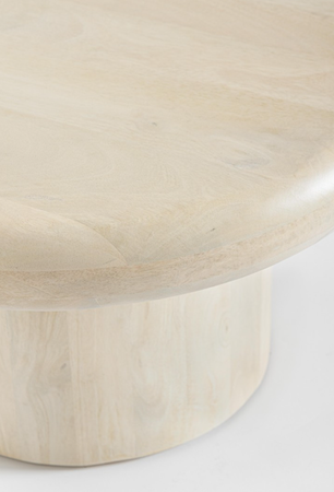 Stolik kawowy BIZZOTTO LOPEZ Ø60 naturalny – drewno mango, styl contemporary