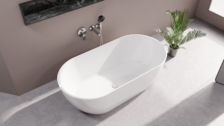 REDUTA wanna wolnostojąca 171x81x46cm, kompozyt, biały