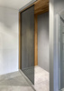 ARCHITEX zestaw do mocowania szkła, ściana-podłoga-sufit, 1615x2600mm, czarny mat