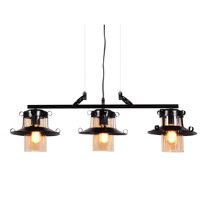 LAMPA WISZĄCA INDUSTRIALNA LOFT CZARNA CAPRI TRIO