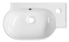 YUMO umywalka ceramiczna narożna 45x28cm, biały