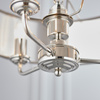 Highclere 3 Pendant Lght Nickel&Chrcoal 350-1200mm
