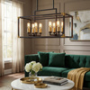 LAMPA WISZĄCA LOFT CZARNO-MOSIĘŻNA WALDORF W8