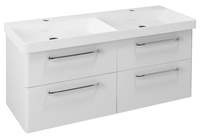 THEIA szafka umywalkowa podwójna 116x50x44,2cm, 4 szuflady, biała