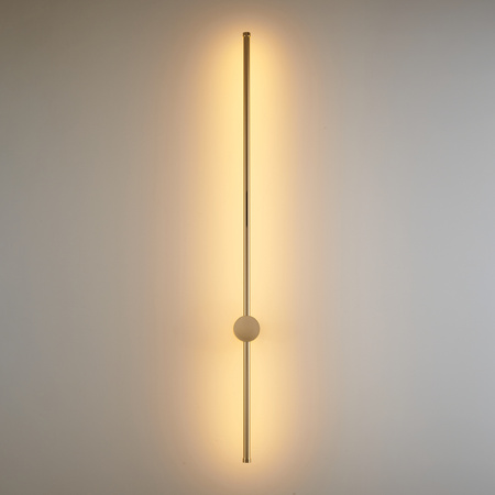 Lampa ścienna SPARO LED – oprawa liniowa złoty połysk, 120 cm
