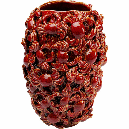 KARE wazon dekoracyjny CRABS 39 cm        czerwony