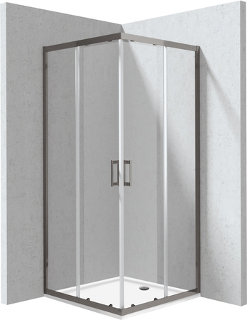 Kabina prysznicowa z brodzikiem kwadratowa - 80x80 cm