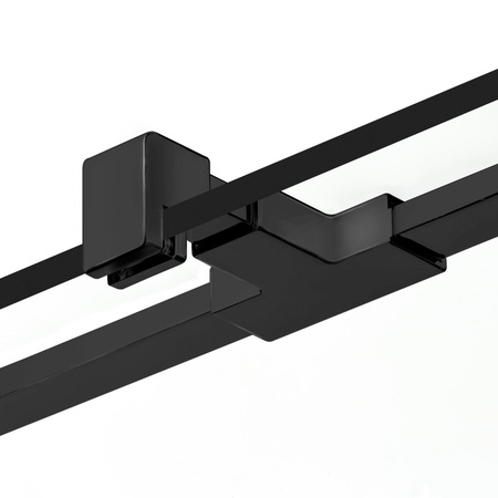 DRZWI WNĘKOWE NEW SOLEO BLACK L 90x195 KRATKA - CZYSTE 6mm ACTIVE SHIELD
