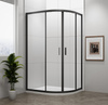 EASY BLACK kabina prysznicowa półokrągła 1200x900mm, L/R, szkło czyste