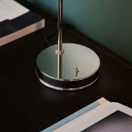 Hansen Table Lamp Bright Nickel