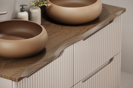 Zestaw meblowy 120cm z blatem i koszem na pranie