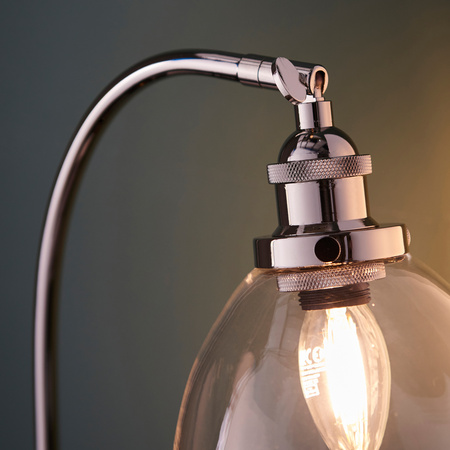 Hansen Table Lamp Bright Nickel
