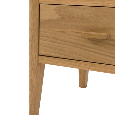 Camden 2 Drawer Bedside Natural 450x400x550mm