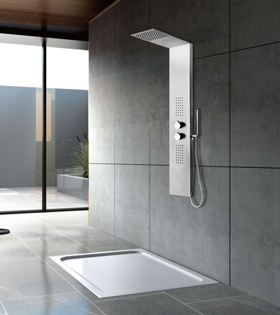 GRACE panel prysznicowy 220x1450mm, stal nierdzewna mat